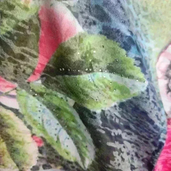 Christine Phillipe women's spring colored top embroidered back size medium - Picture 6 of 8